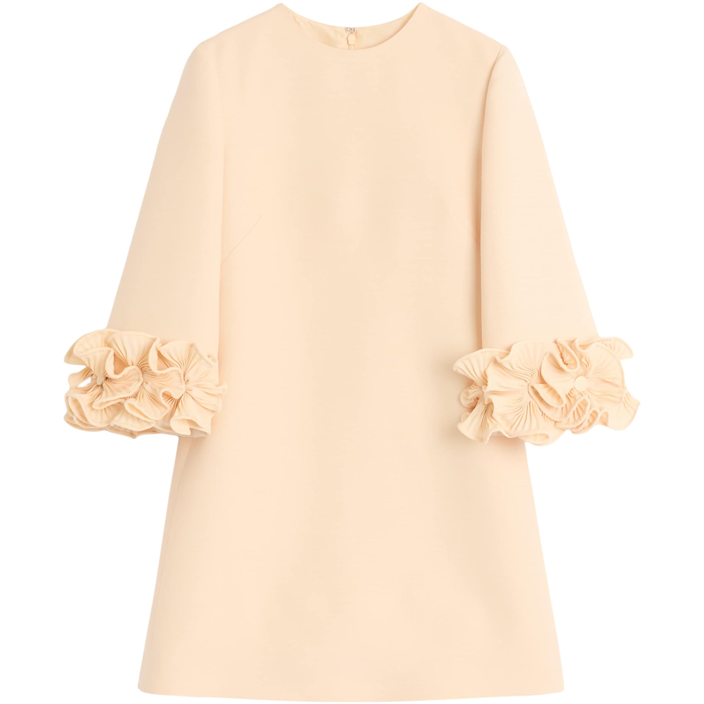 Valentino Nude Crepe Couture Mini Dress