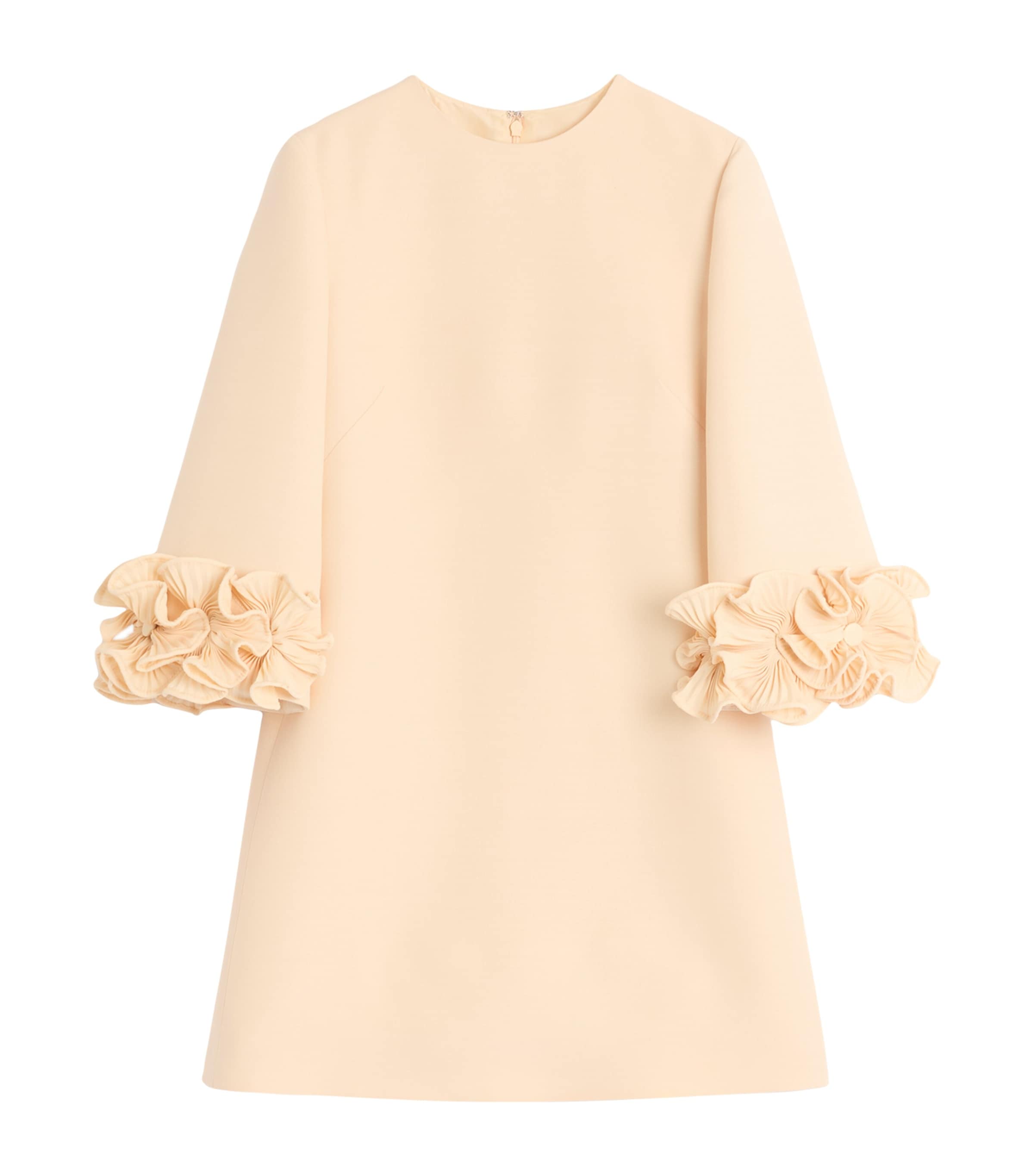 Valentino Nude Crepe Couture Mini Dress