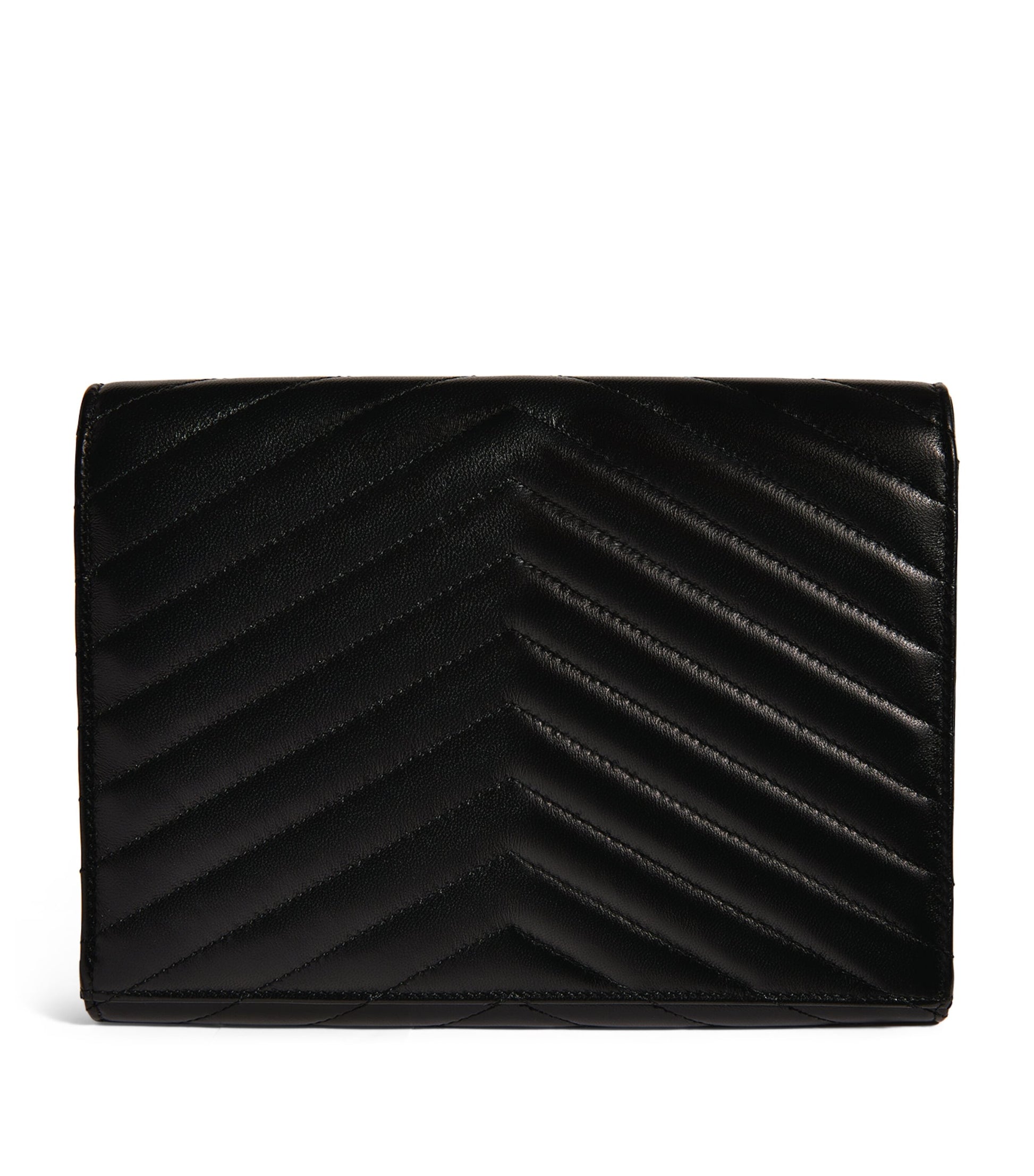 Saint Laurent Black Small Envelope Clutch Bag