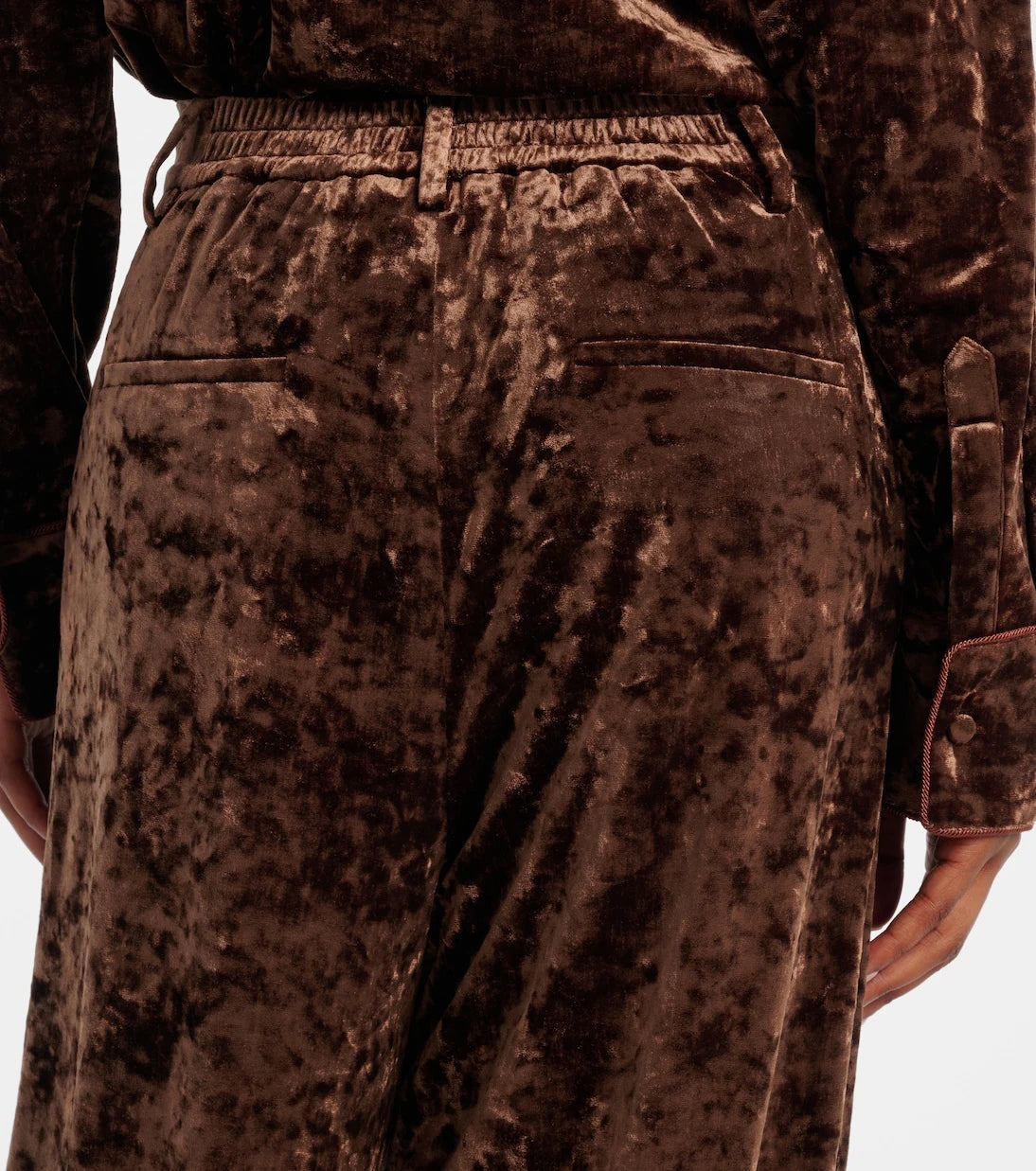 Xu Zhi - Velvet straight pants