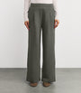 Varley Grey The Extra Wide Leg Trousers