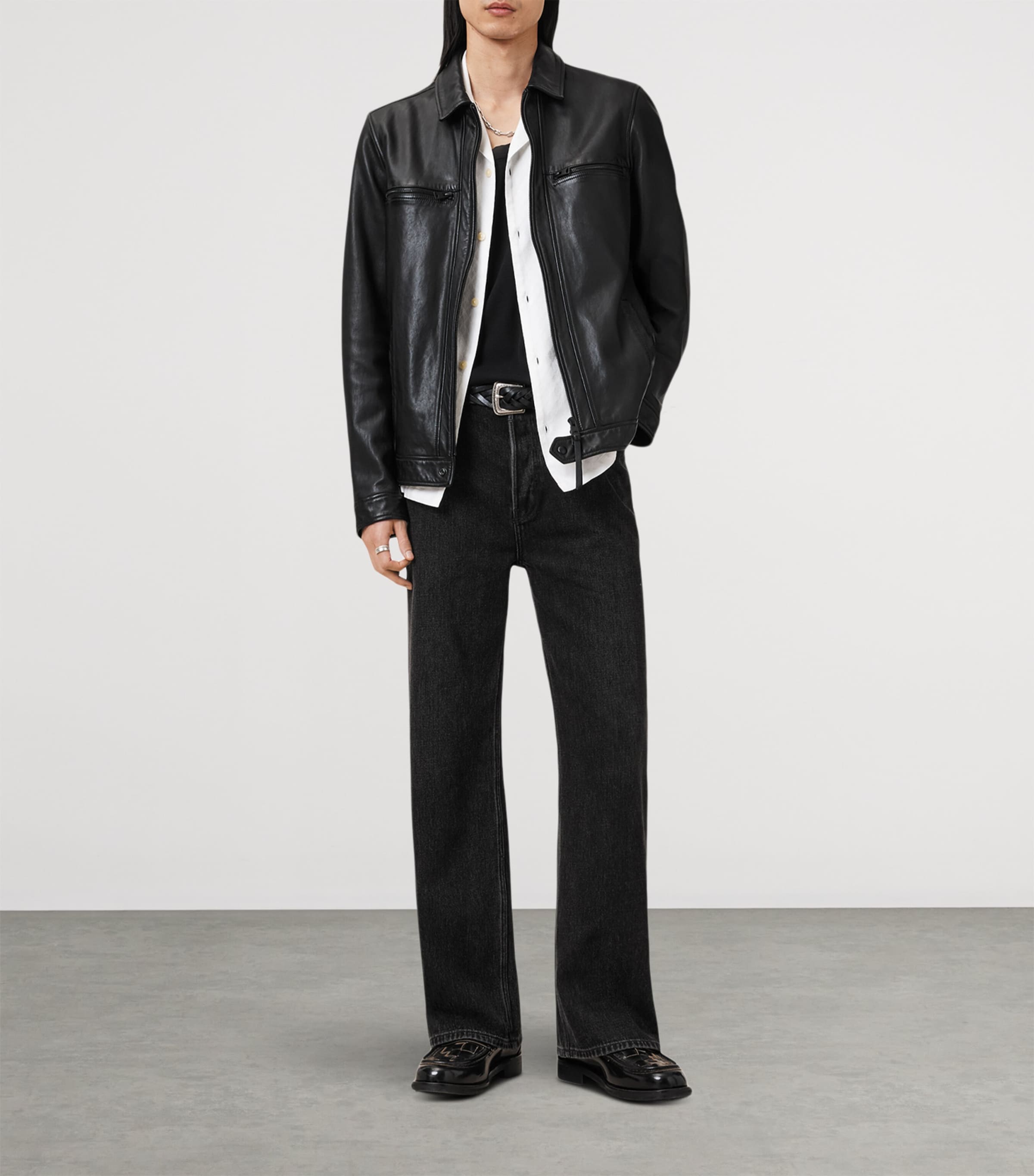 Black Leather Luck Jacket