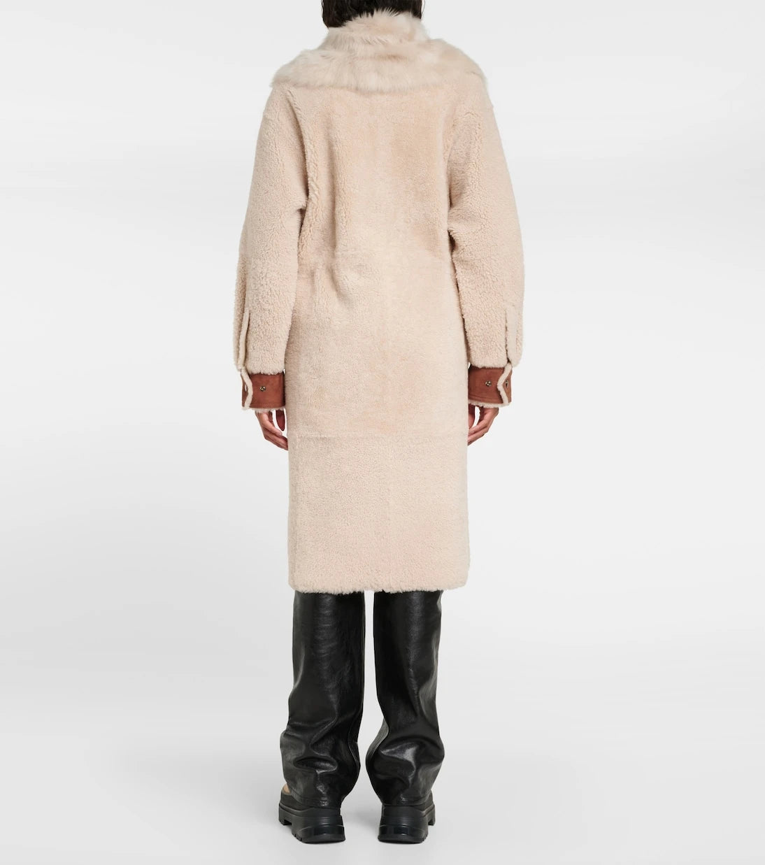 Bogner - Gritt suede-trimmed shearling coat