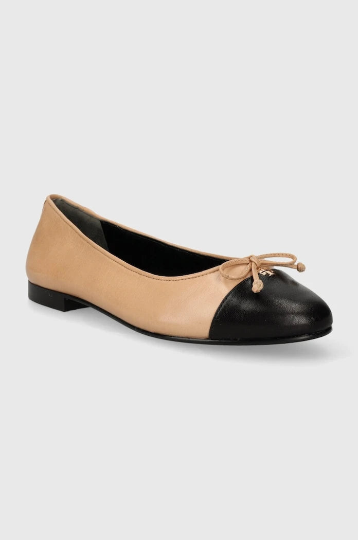 Кожени балеринки Tory Burch CAP-TOE BALLET