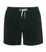 Cotton Corduroy Logo Shorts
