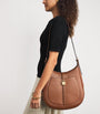 Demellier Beige Small Leather Siena Shoulder Bag