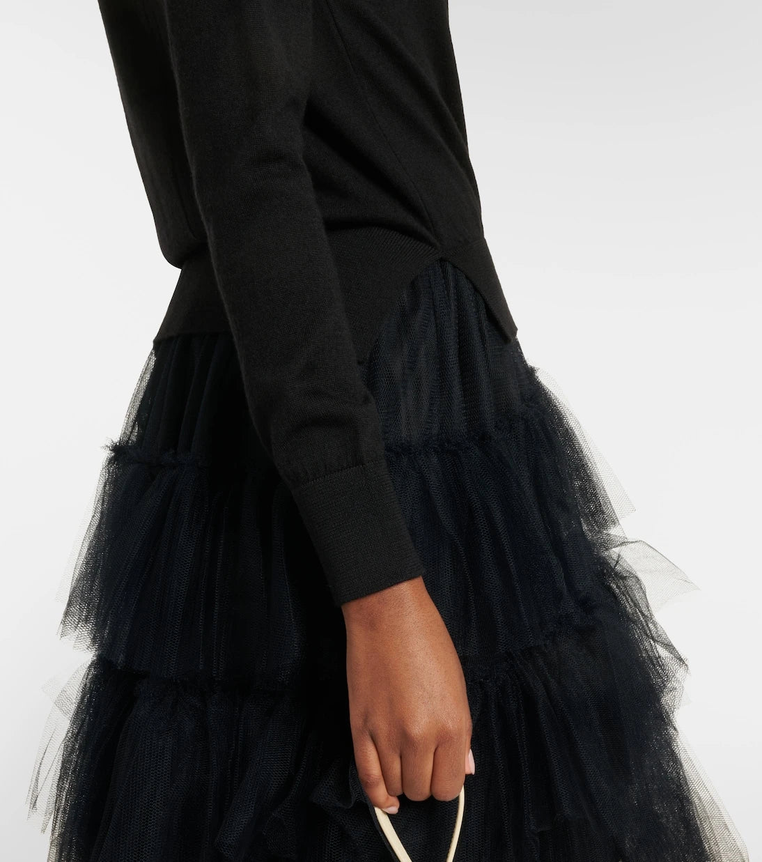 Simone Rocha - Embellished wool and silk cardigan