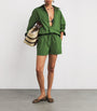 Matteau Green Organic Cotton Drawstring Shorts