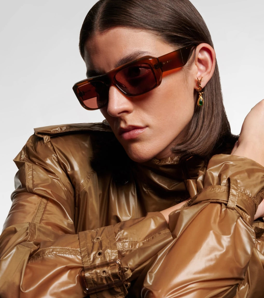 Saint Laurent - SL Logo rectangular sunglasses