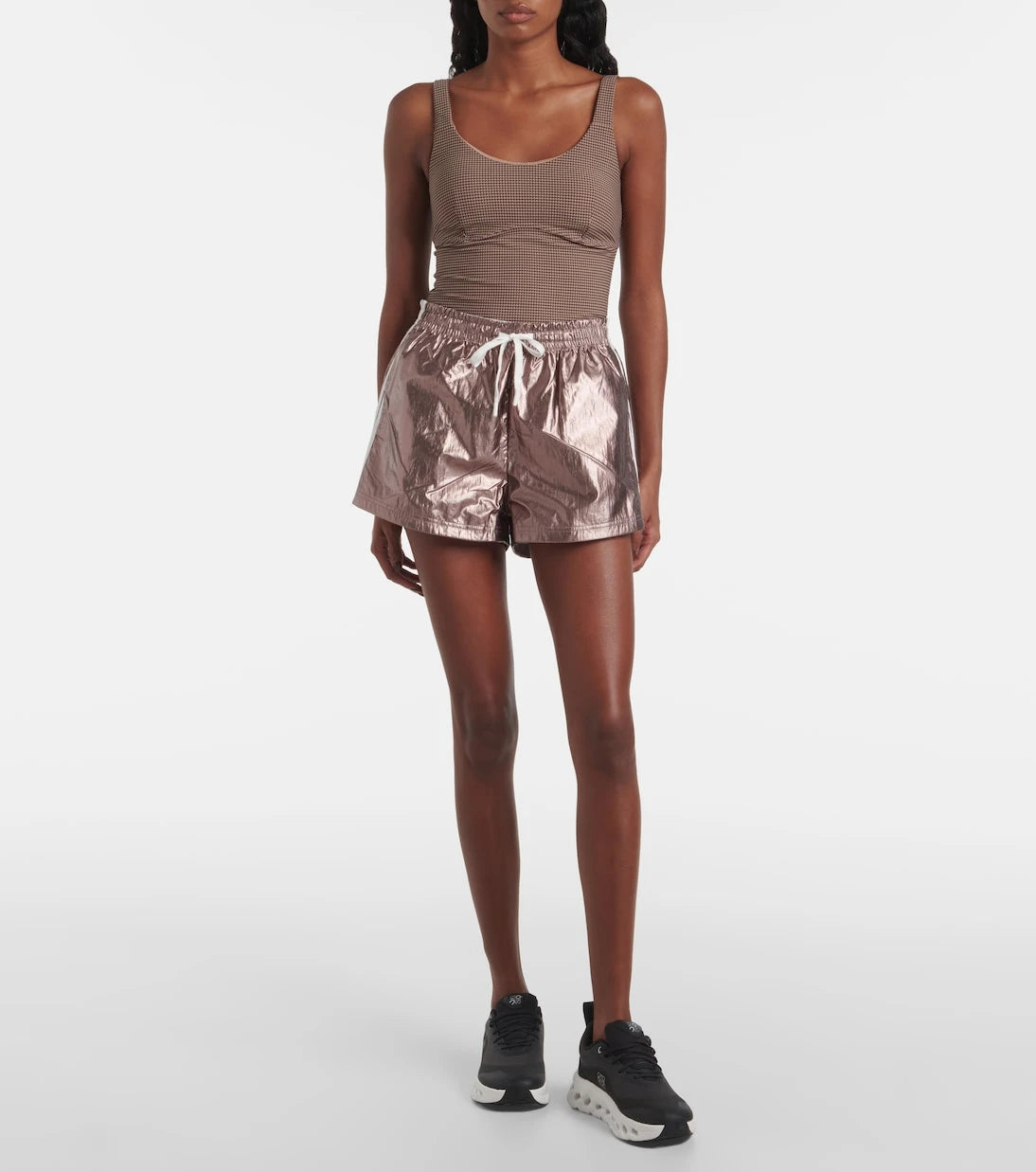 The Upside - Billie metallic running shorts