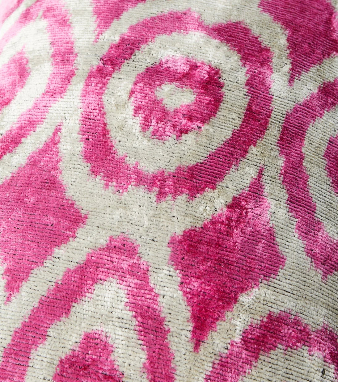 Les-Ottomans - Printed silk and cotton velvet cushion