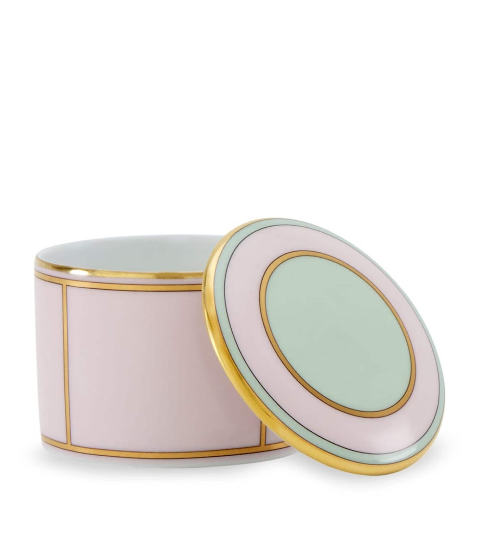 GINORI 1735 Porcelain Colonna Diva Rosa Trinket Box