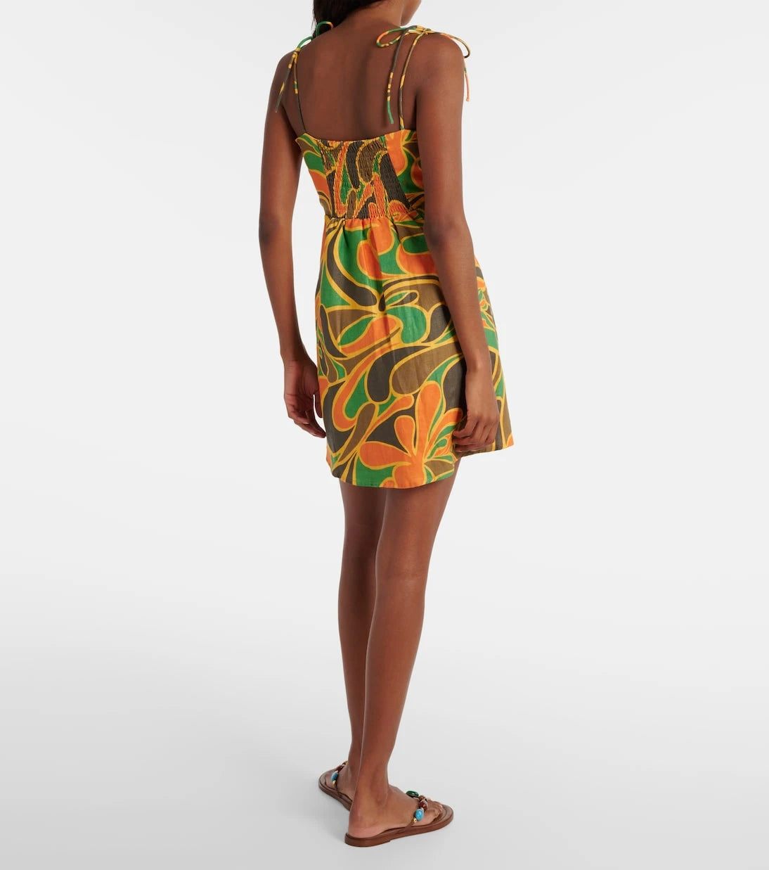 Faithfull - Ysla printed linen minidress