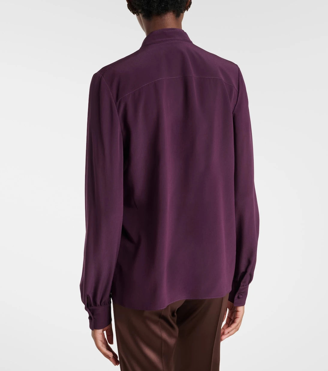 Valentino - Tie-neck silk crêpe de chine blouse