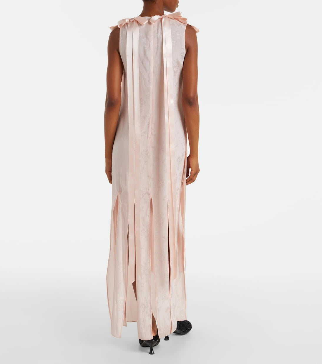 Simone Rocha - Bow-detail floral jacquard maxi dress
