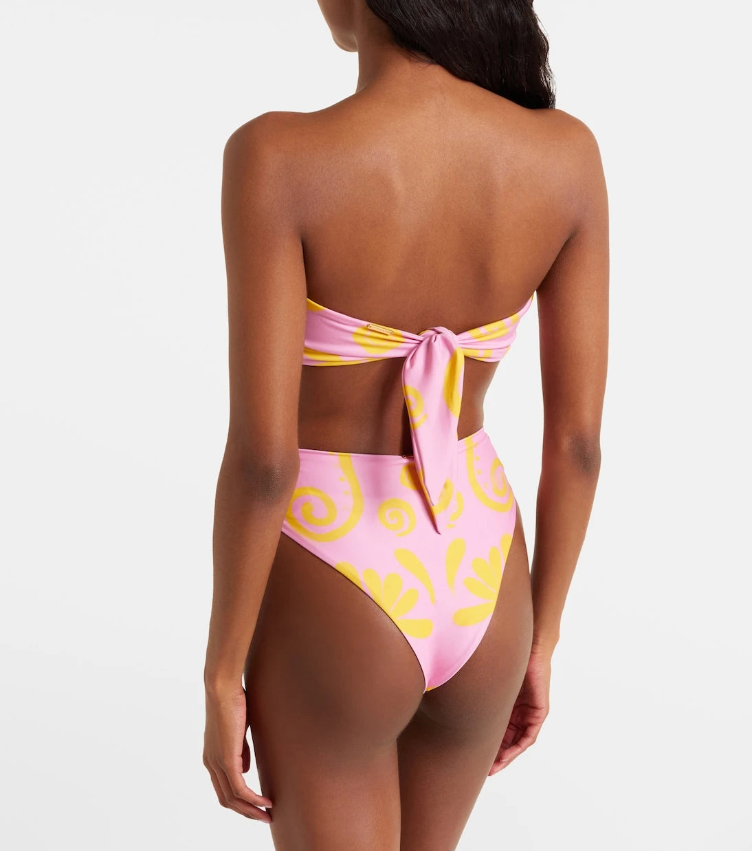 Cala de la Cruz - Lulu printed bandeau bikini top