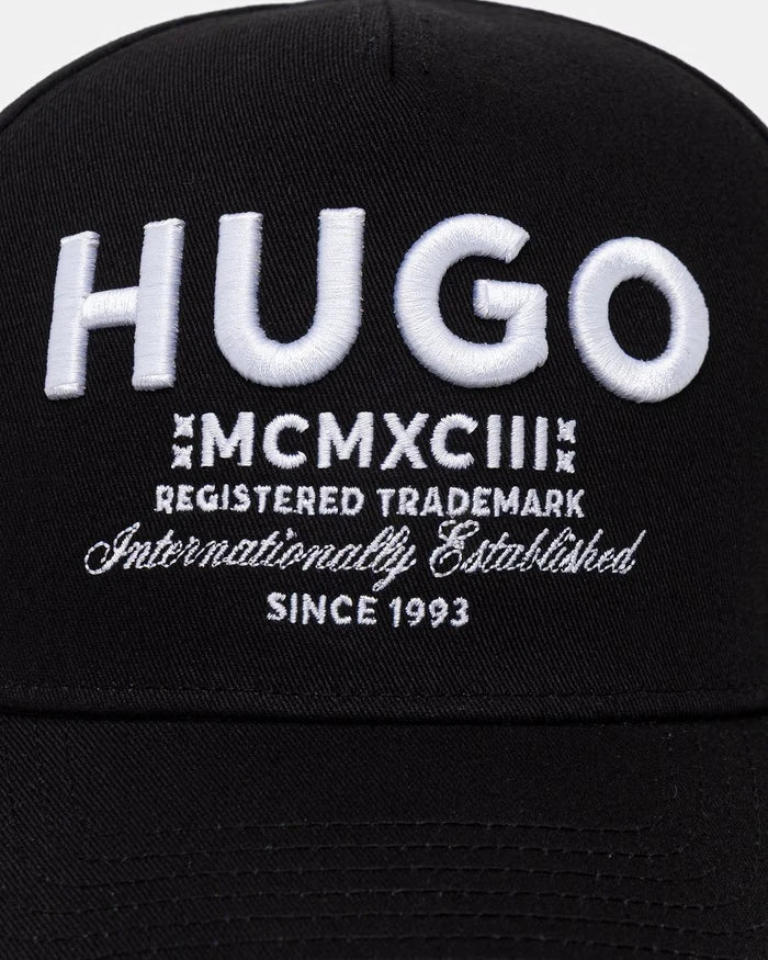 HUGO Blue vizörlü erkek pamuk şapka Merk-Cap