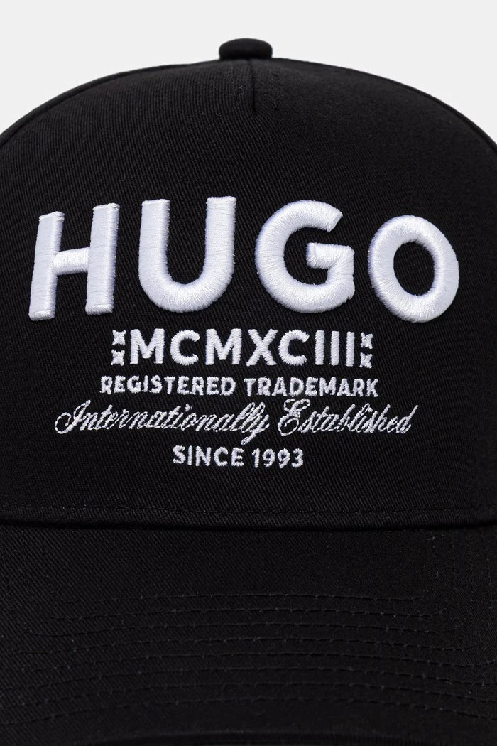HUGO Blue vizörlü erkek pamuk şapka Merk-Cap