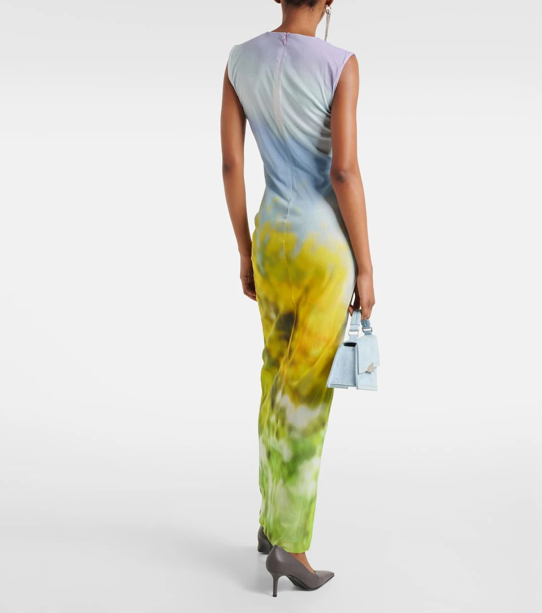 Acne Studios - فستان طويل مطبوع