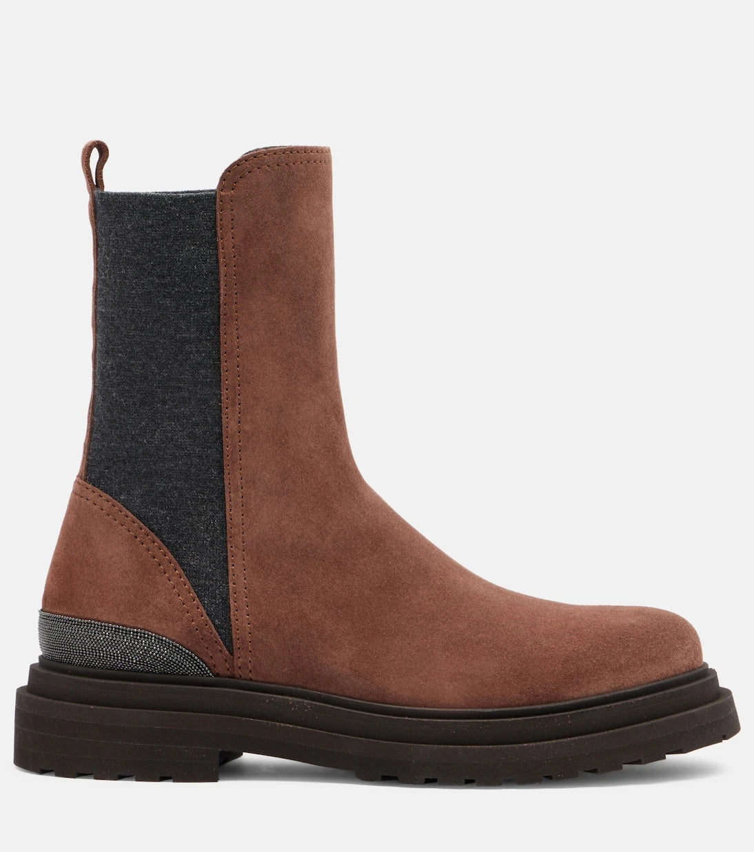 Brunello Cucinelli - Monili suede Chelsea boots