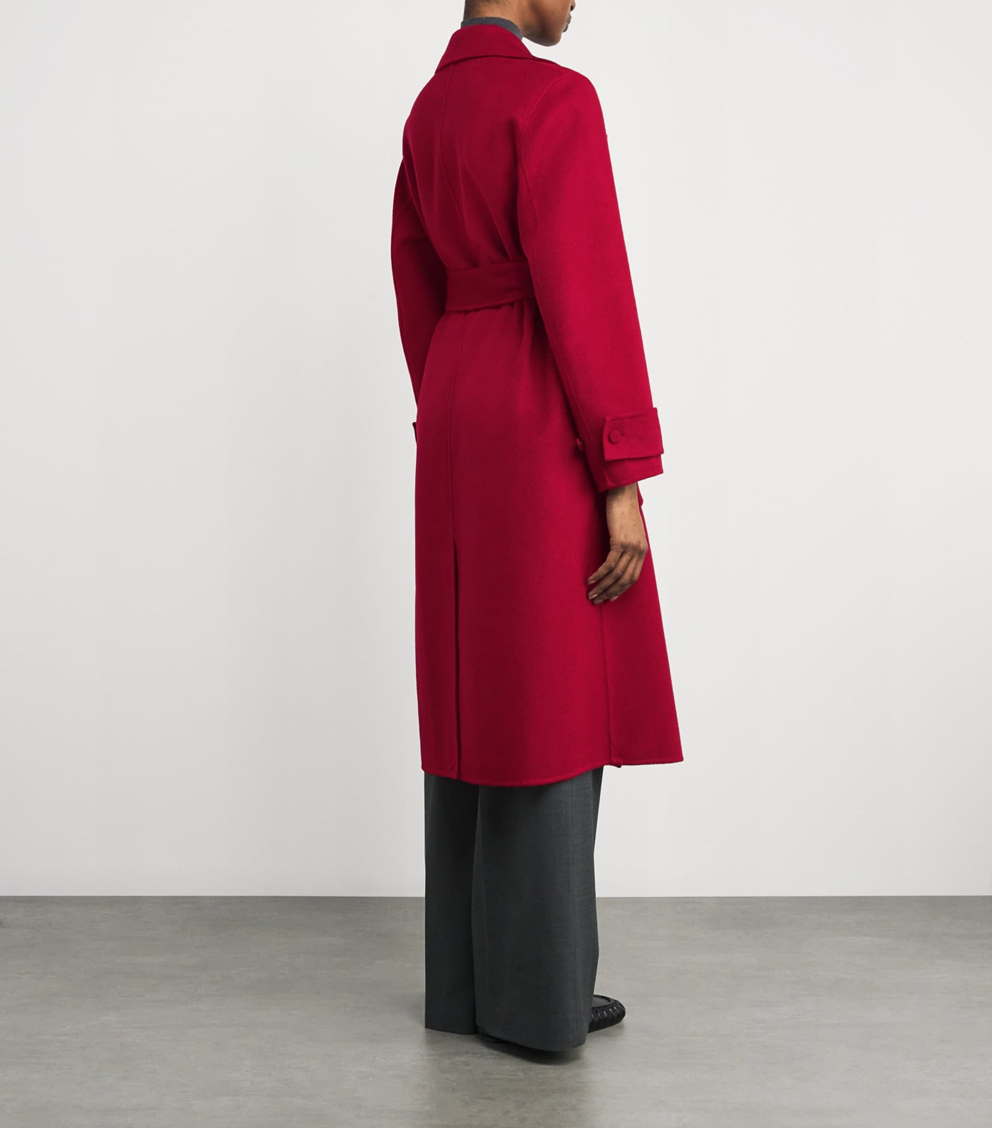 Joseph Red Wool-Cashmere Arline Coat