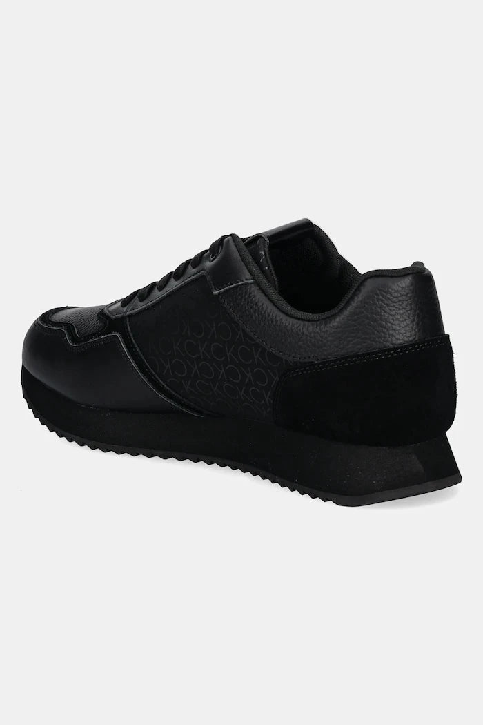 Кожени маратонки Calvin Klein LOW TOP LACE UP MONO