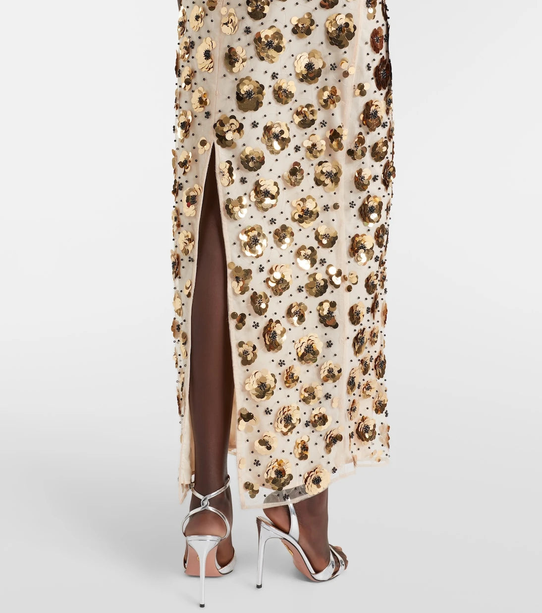 Rotate - Sequined straplesss midi dress