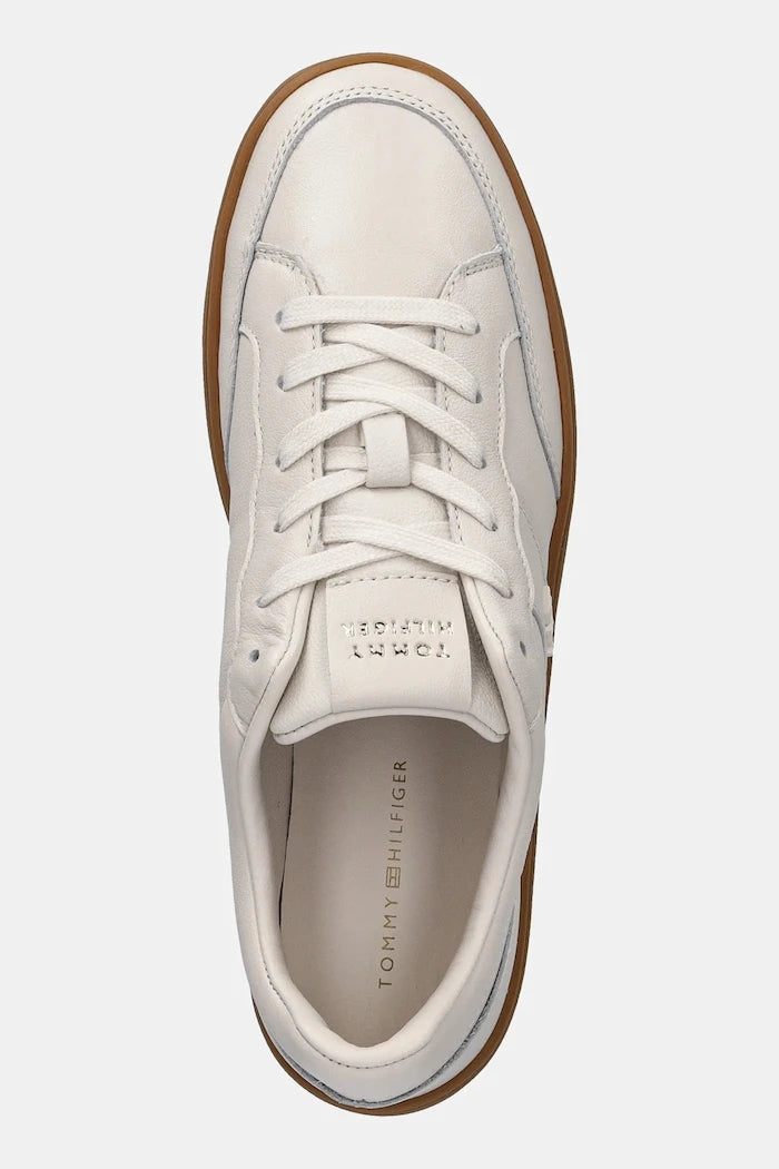 Кожени маратонки Tommy Hilfiger TH HERITAGE COURT SNEAKER LTR