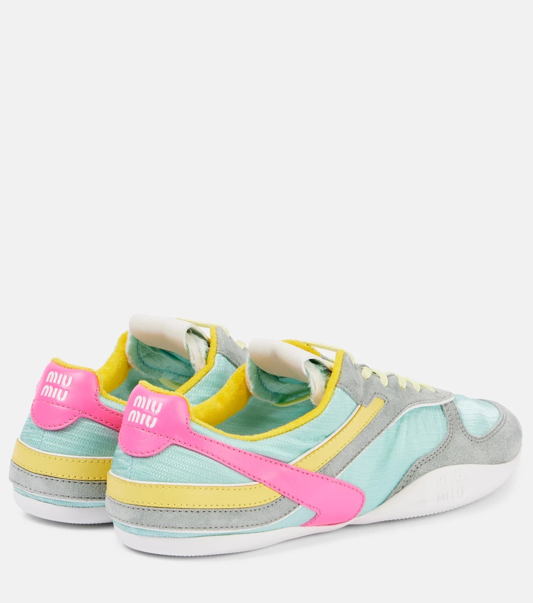 Miu Miu - Gymnasium suede and technical sneakers