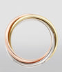 Medium White, Yellow, Rose Gold and Diamond Trinity Ring