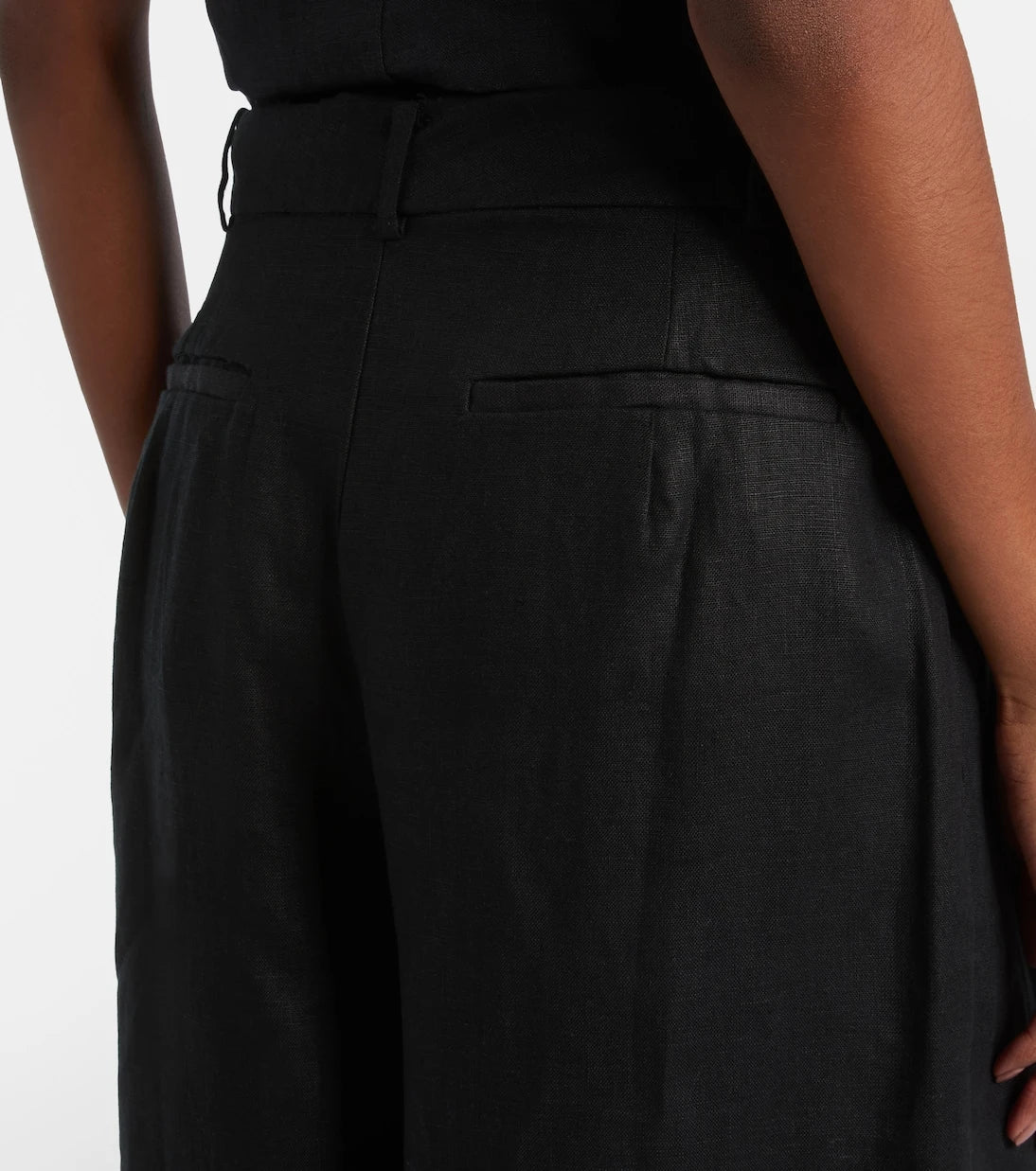 Faithfull - Sofia pleated linen wide-leg pants