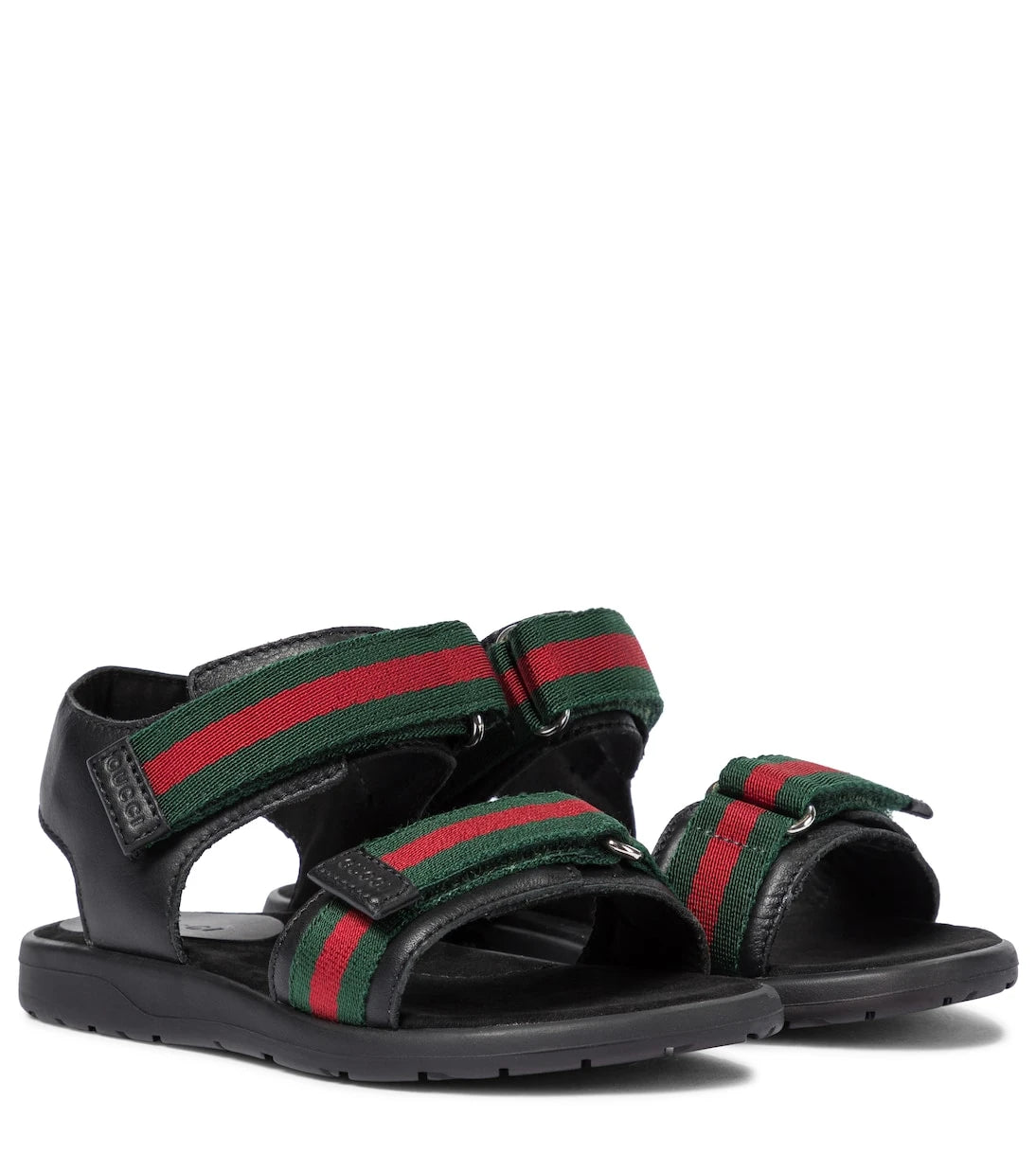 Gucci Kids - Web leather sandals