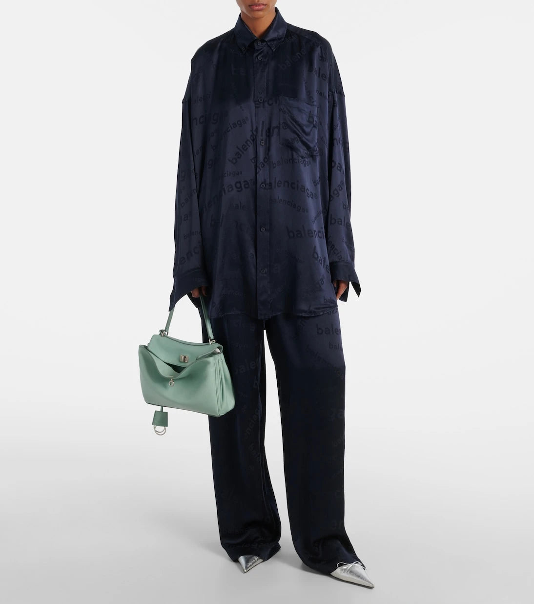 Balenciaga - حقيبة روديو الصغيرة المصنوعة من الجلد