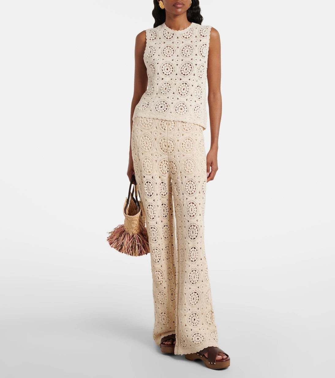 Frame - The Crochet cotton top