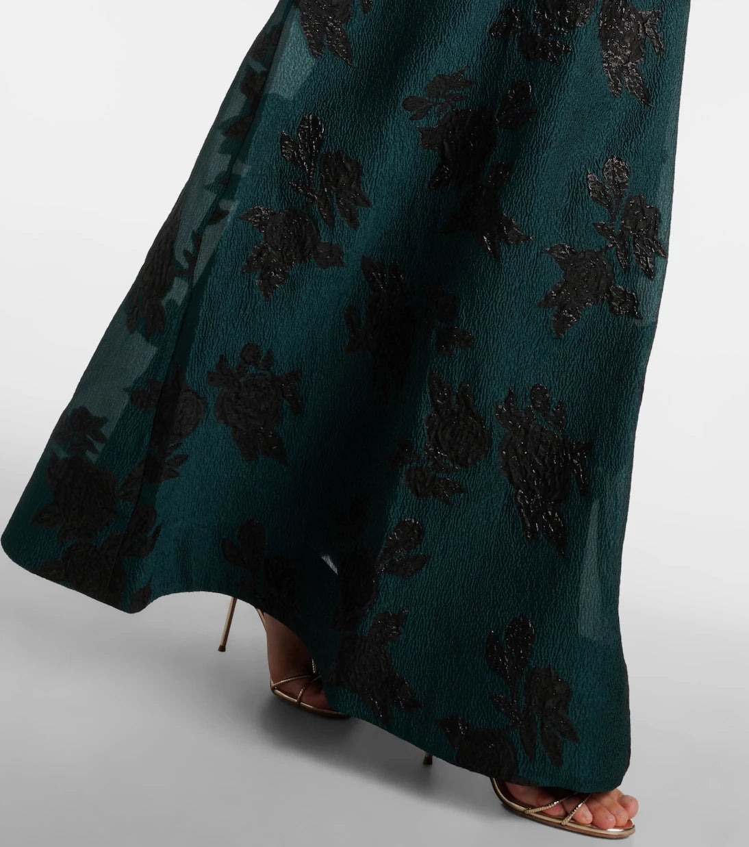Rebecca Vallance - Beryl off-shoulder lamé gown