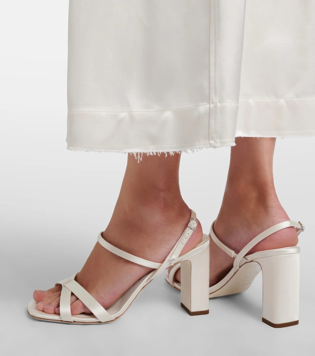 Jimmy Choo - Elsy satin slingback sandals