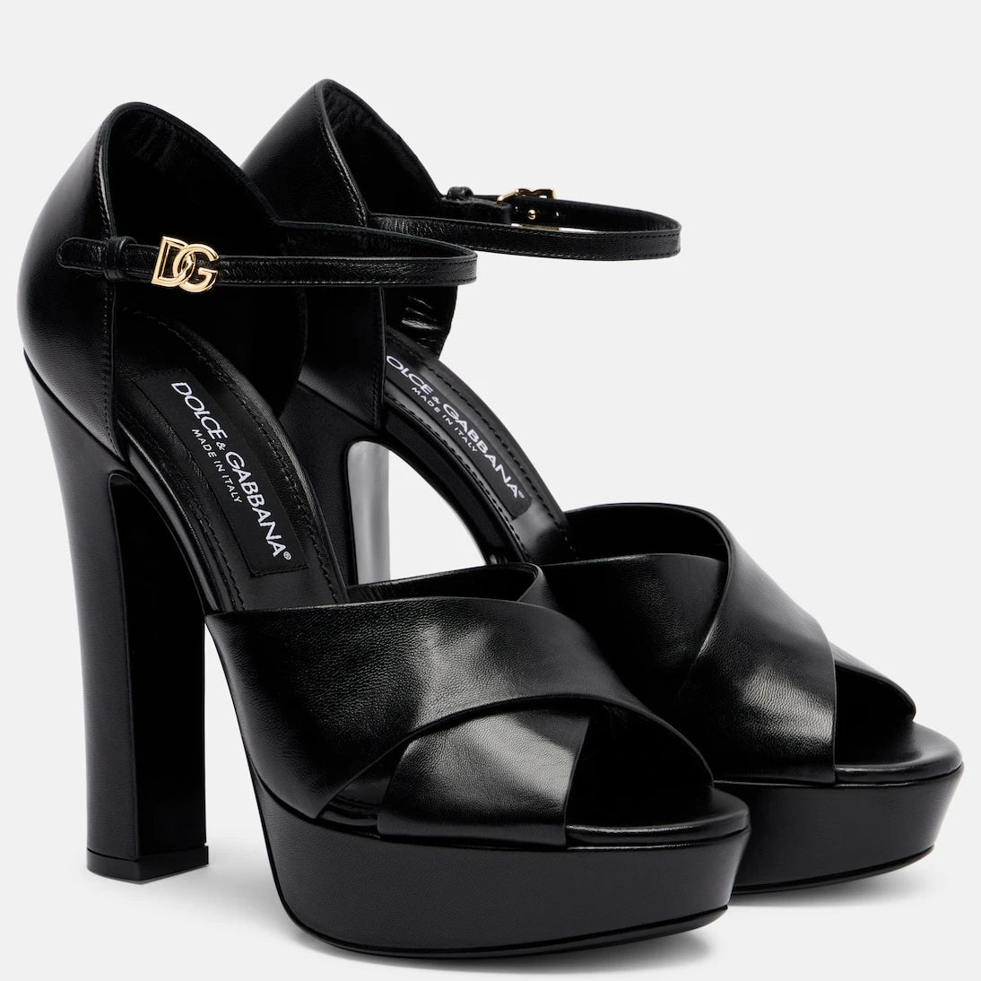 Dolce&Gabbana - Leather platform sandals