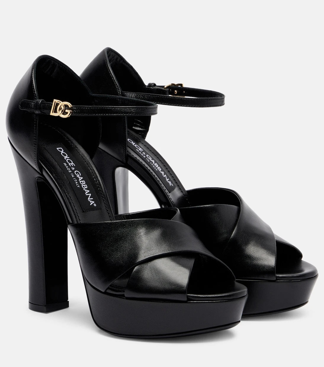 Dolce&Gabbana - Leather platform sandals