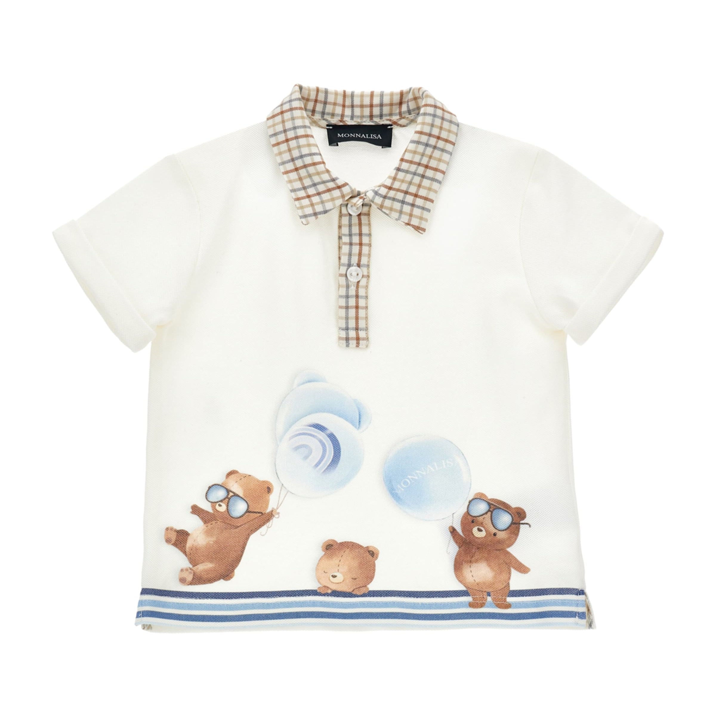 Monnalisa Cotton Printed Polo Shirt (6-24 Months)