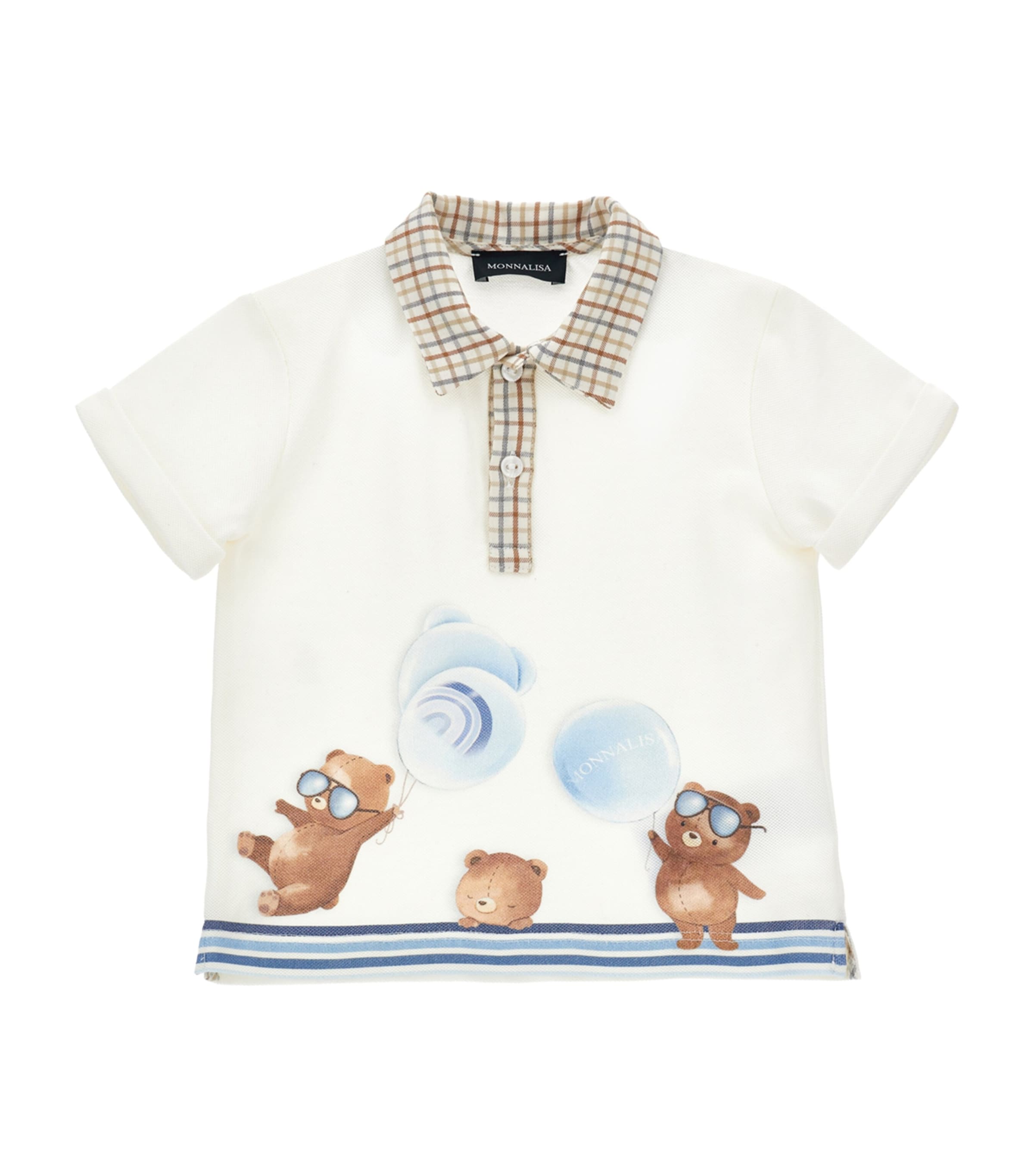 Monnalisa Cotton Printed Polo Shirt (6-24 Months)