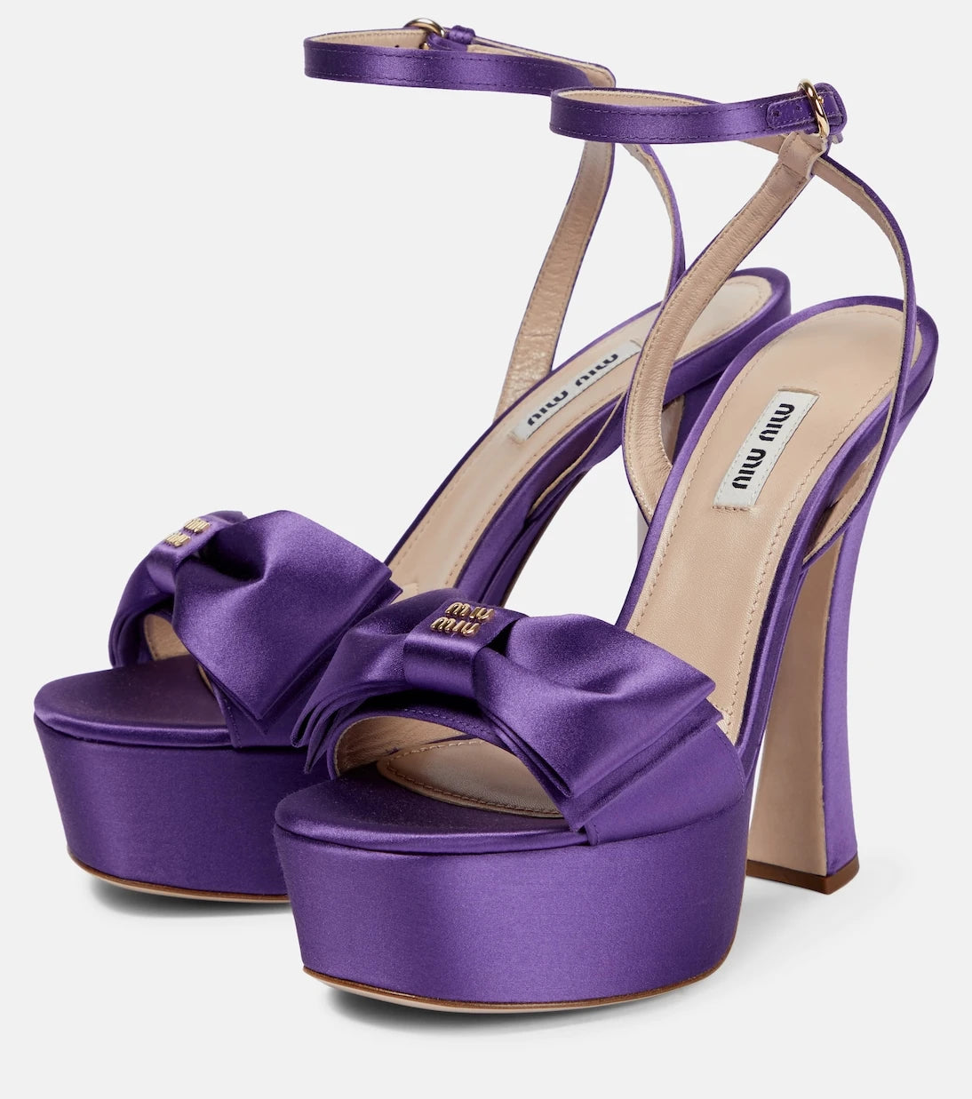 Miu Miu - Satin platform sandals