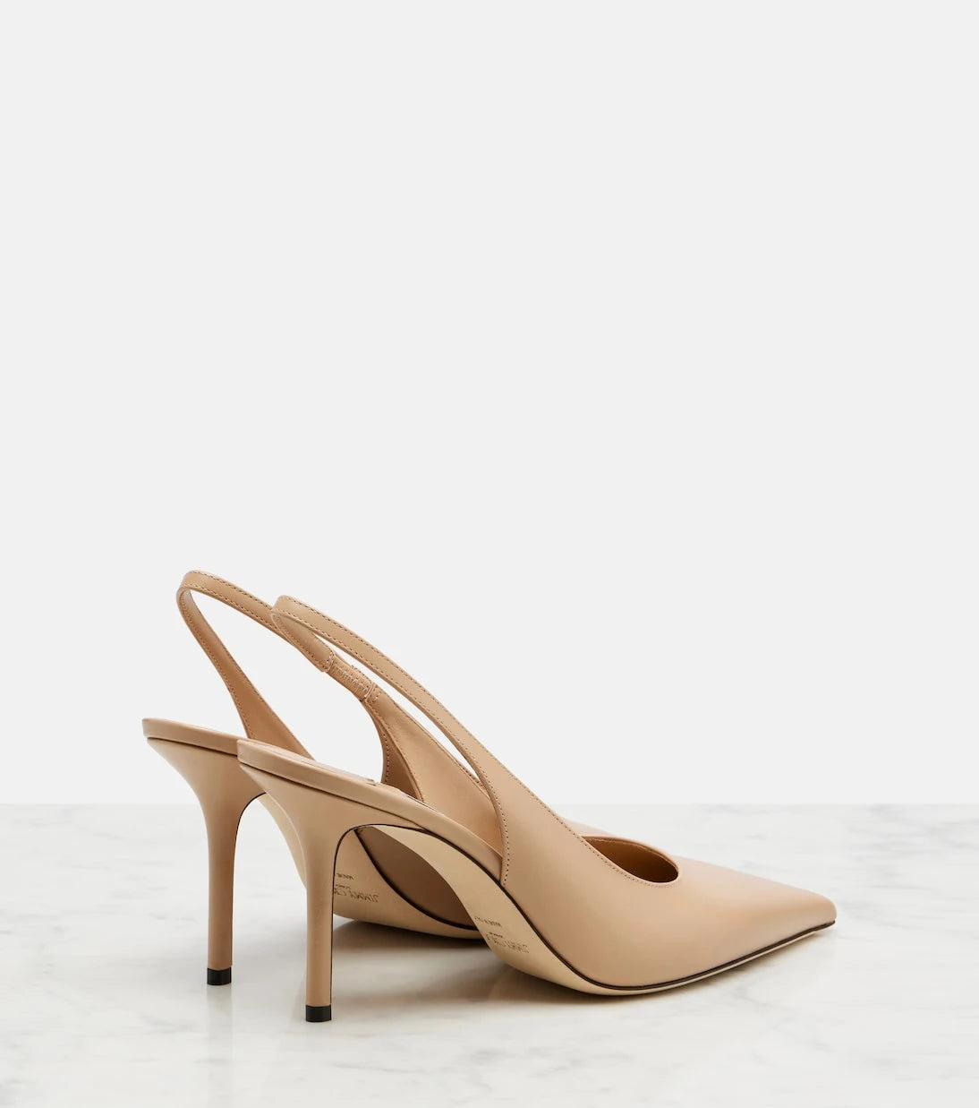 Jimmy Choo - Love leather slingback pumps
