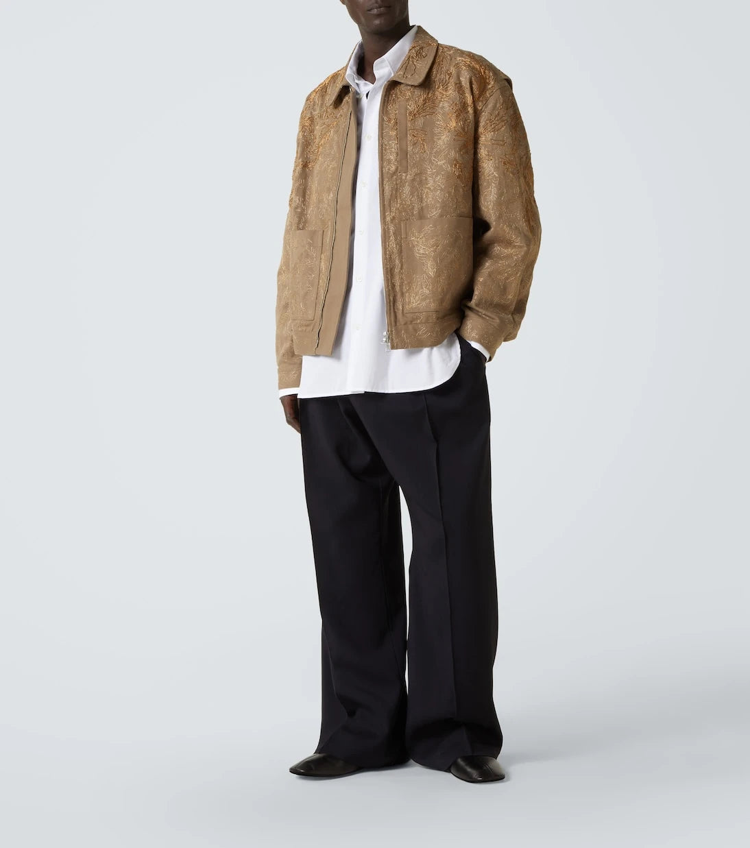 Dries Van Noten - Floral lamé cotton blouson