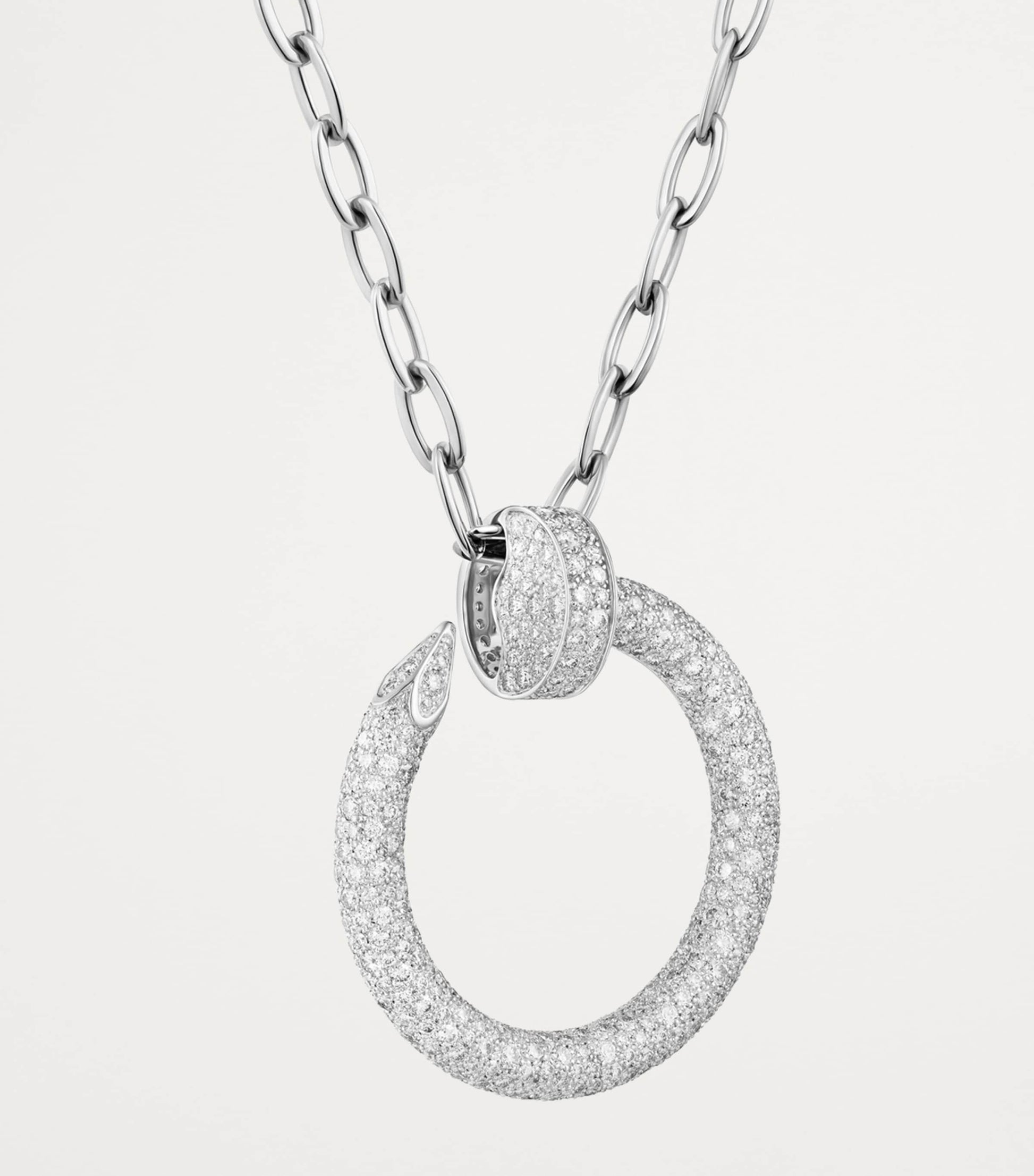 White Gold and Diamond Juste un Clou Necklace