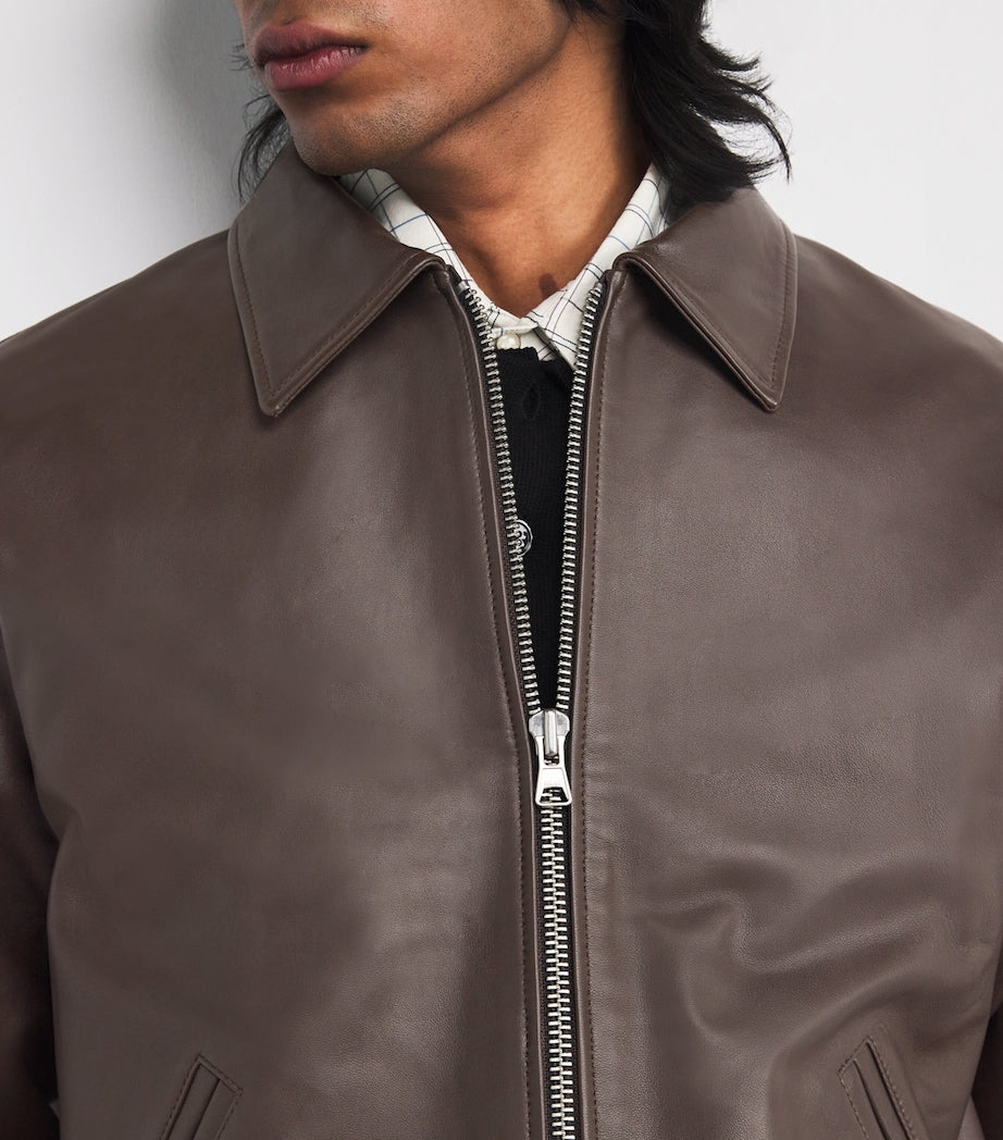 NN07 Brown Leather Jacket
