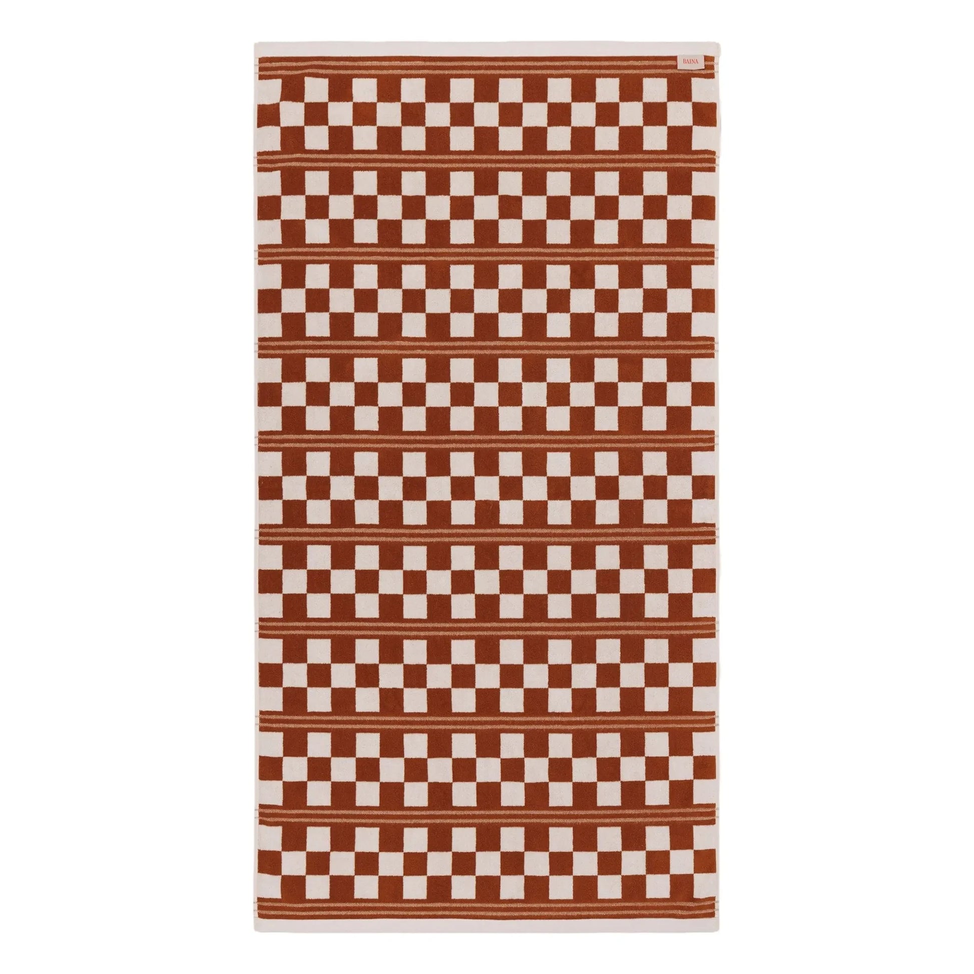 Baina - Busby bath towel | Terracotta