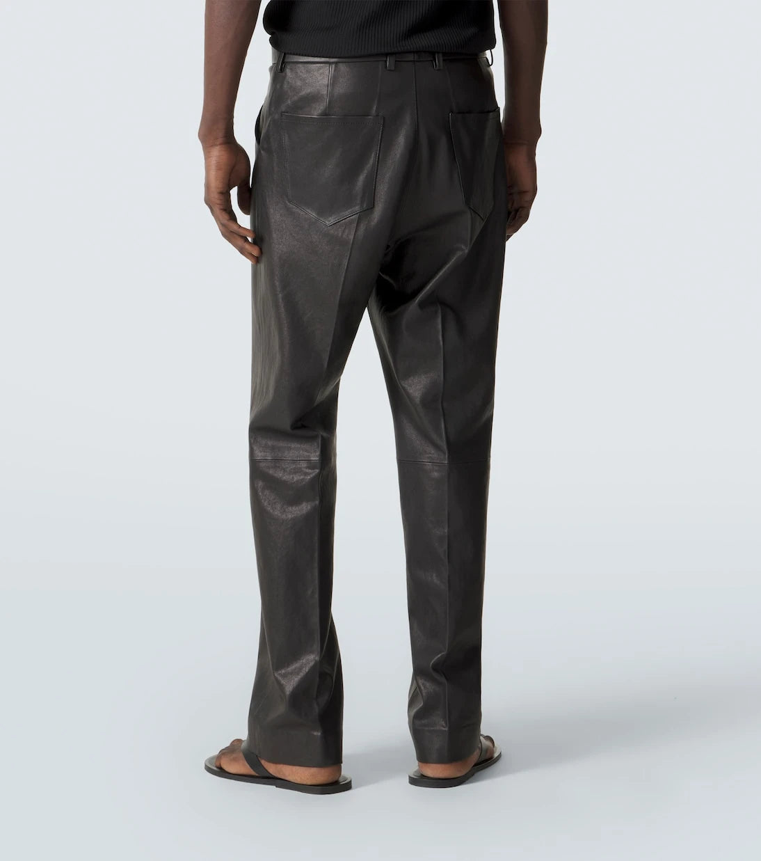 Auralee - Leather straight pants