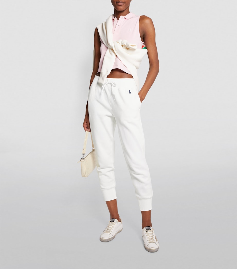 Polo Ralph Lauren White Cropped Sweatpants