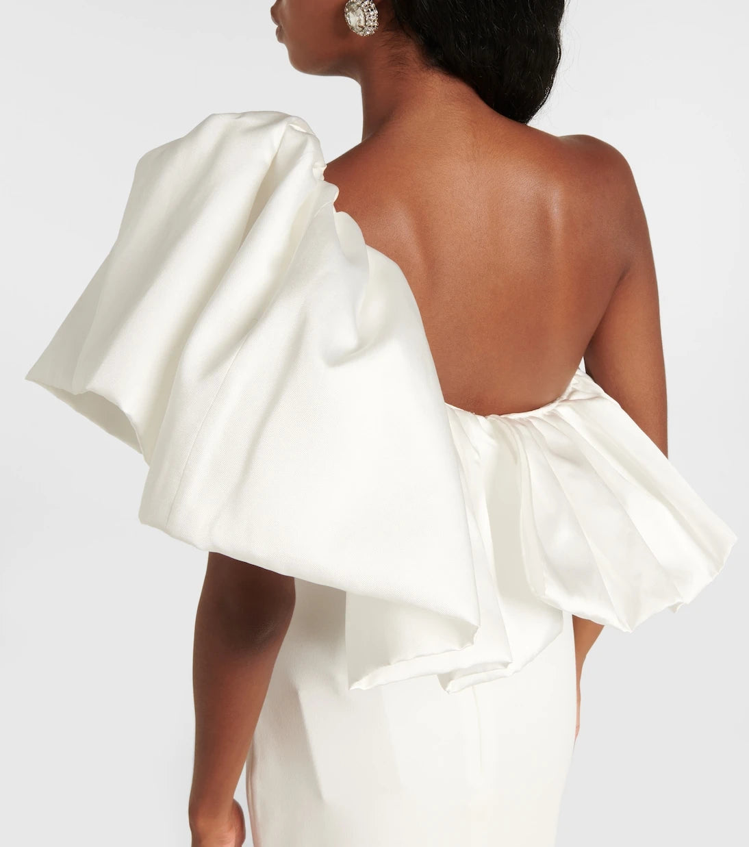 Solace London - Cassia twill and crêpe gown