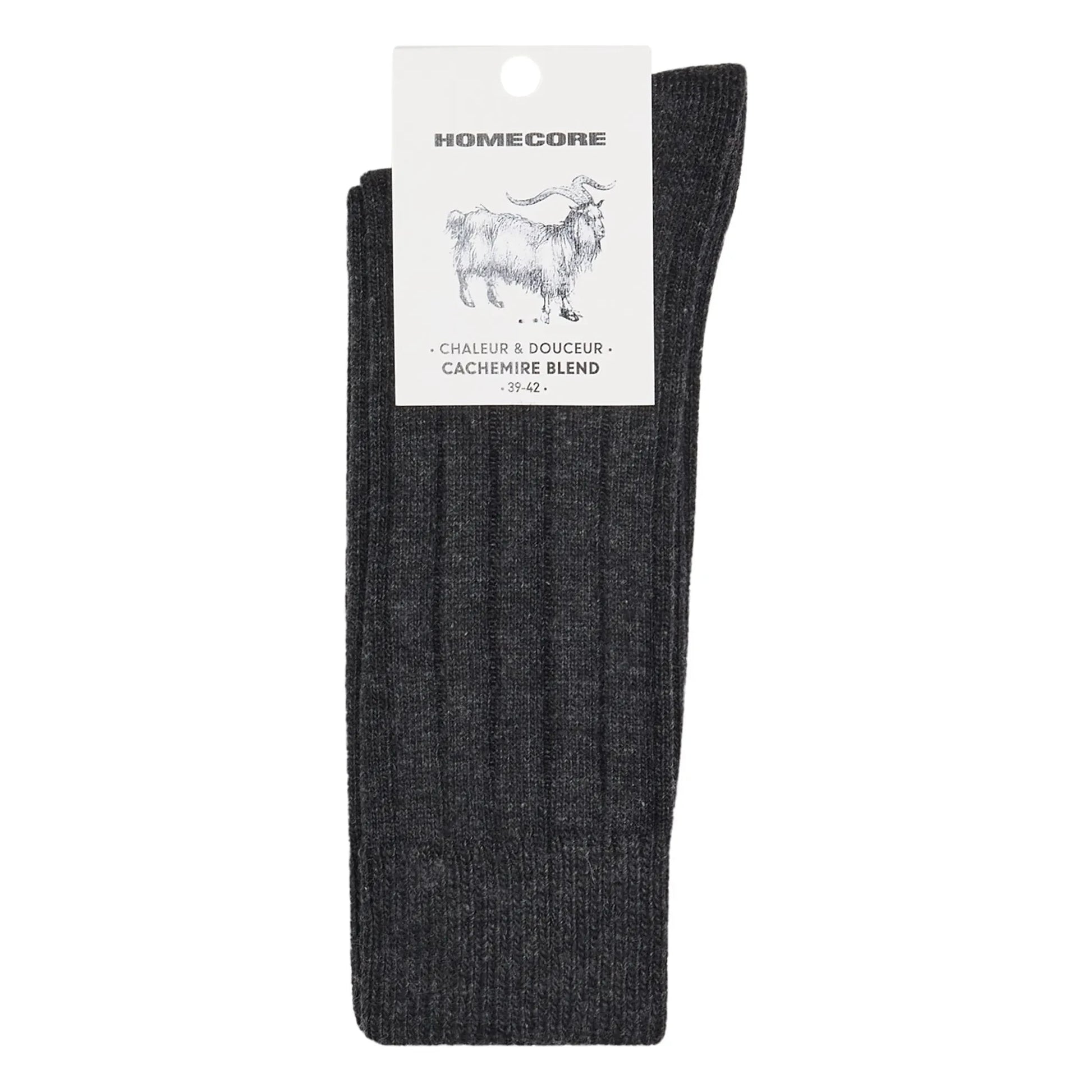 Homecore - Cashmere socks | Charcoal grey